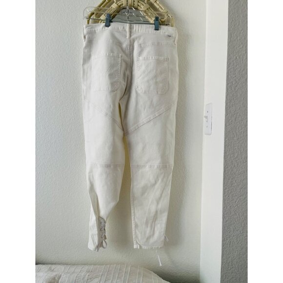 MOTHER Manhattan Rare High waisted Jeans With Laced Ankle Detail - Picture 7 of 11